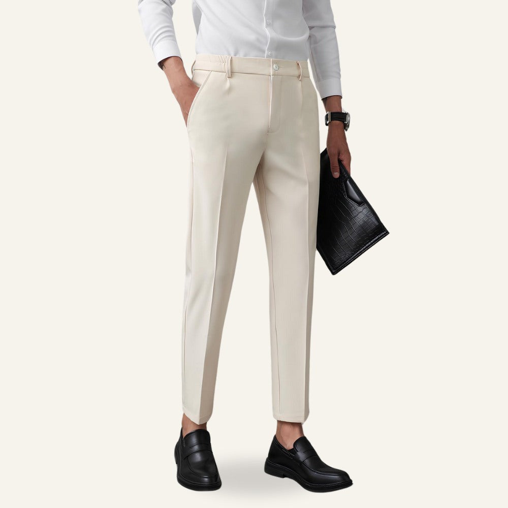 Tailored Slim Pants Refined Form