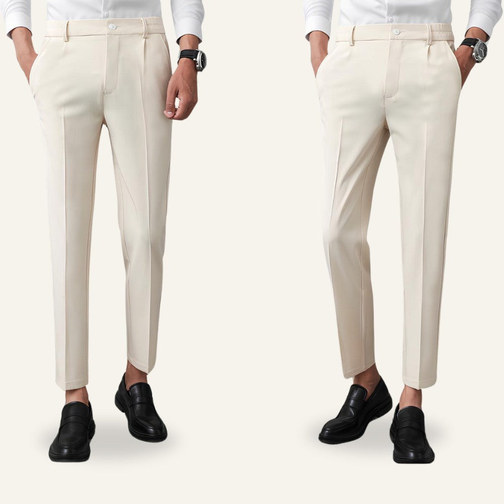 Tailored Slim Pants Refined Form