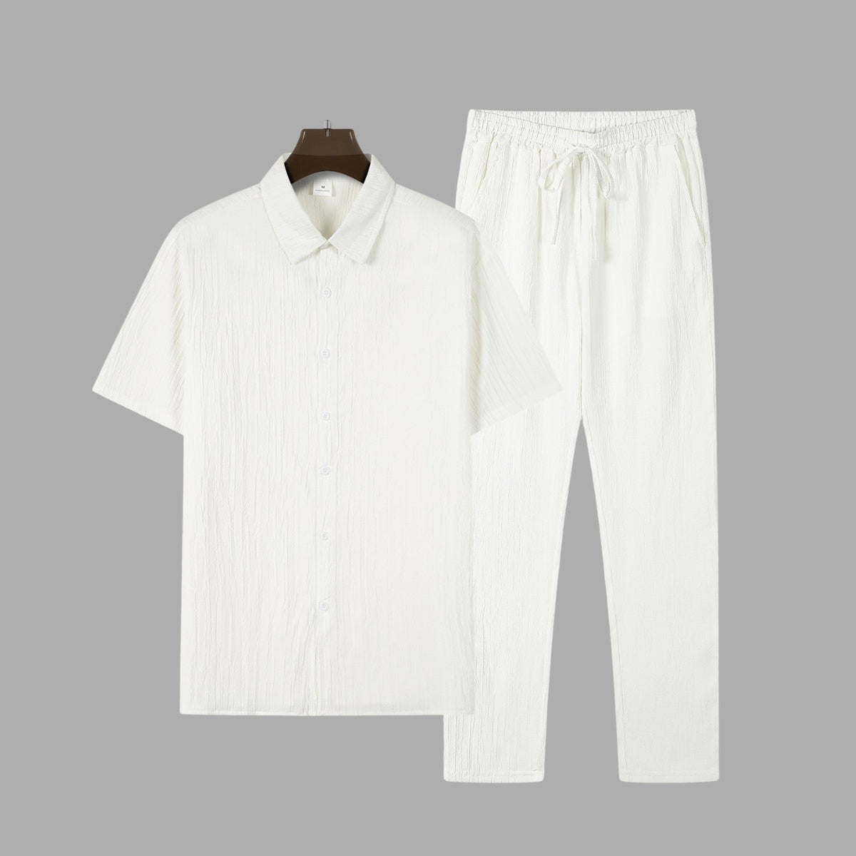 Textured Shirt Trousers Set Riviera Ease