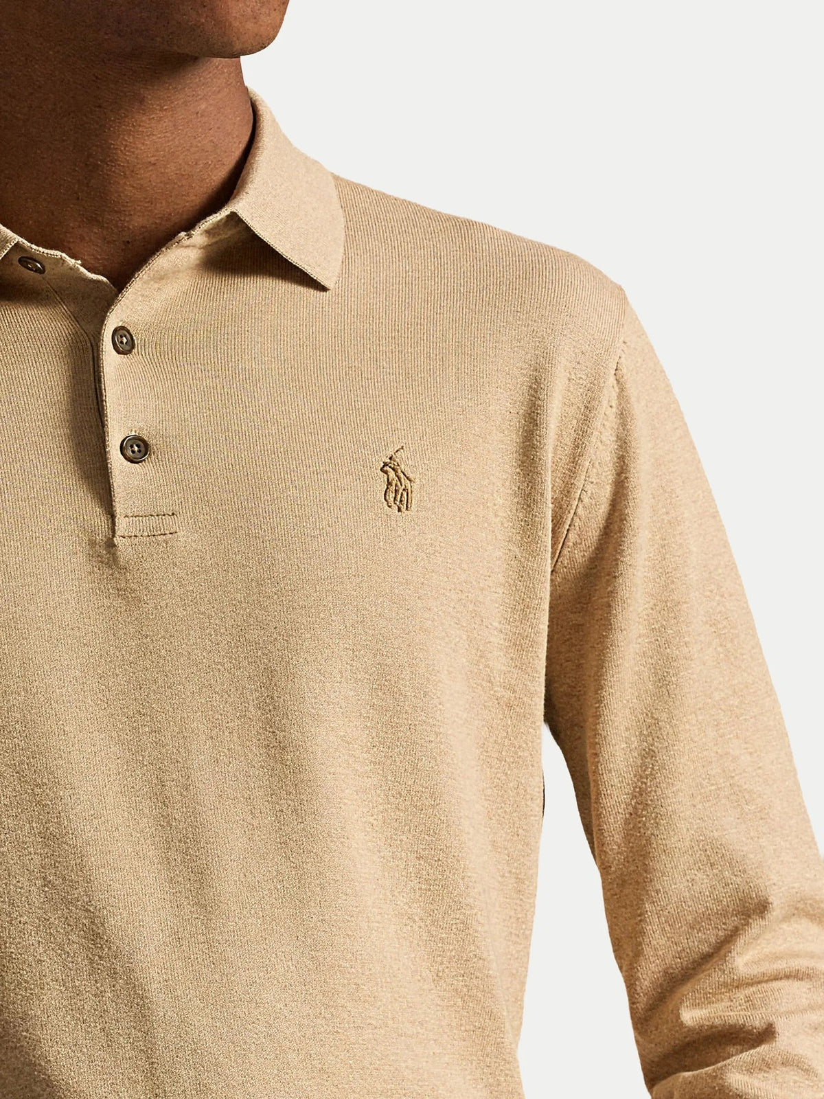 Fine-Gauge Wool Polo-Collar Jumper