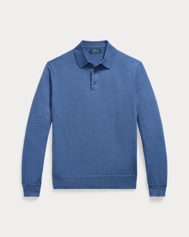 Fine-Gauge Wool Polo-Collar Jumper