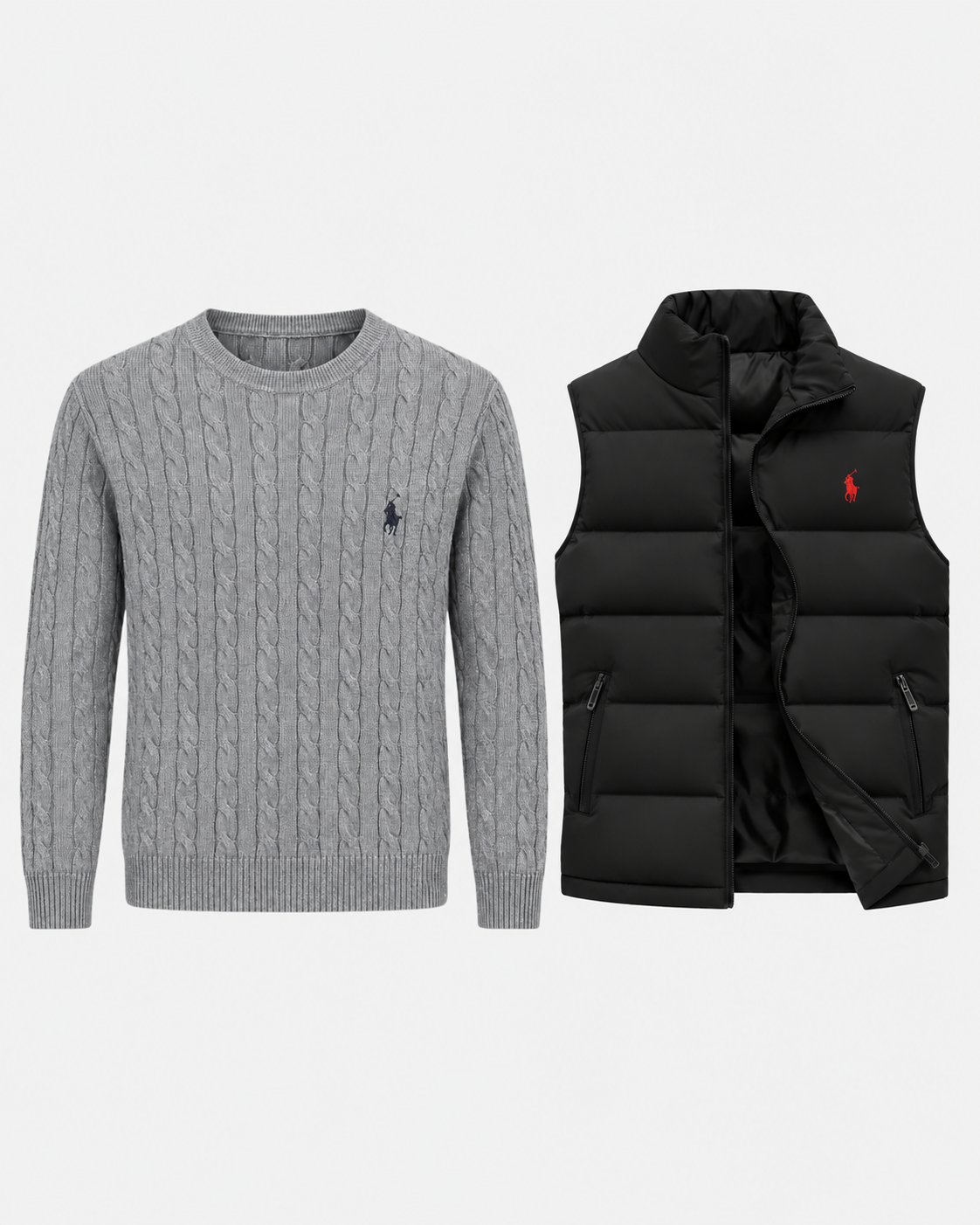 Cable-Knit Cotton Jumper — men's jumpers, flat lay