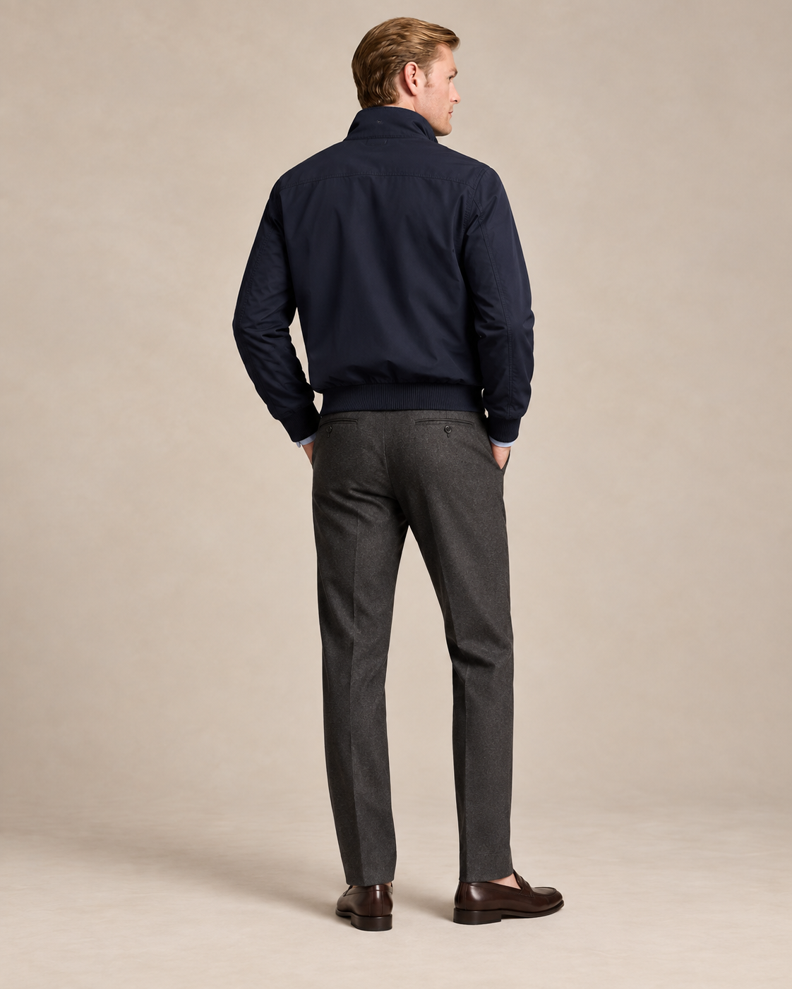 Classic Cotton Harrington Jacket — men's jackets, close-up
