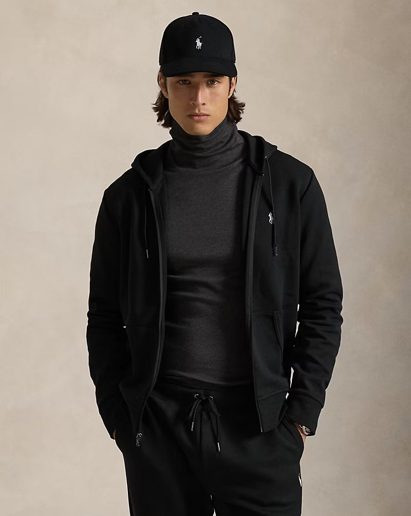 Double-Knit Full-Zip Hoodie — men's hoodies, back view