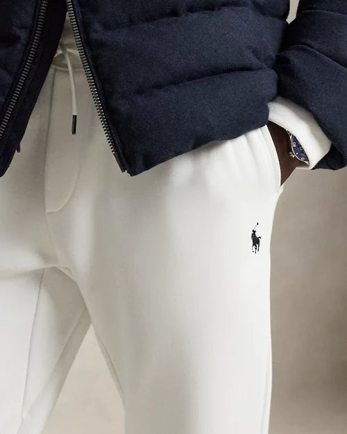 Double-Knit Jogging Bottoms — men's joggers, front view