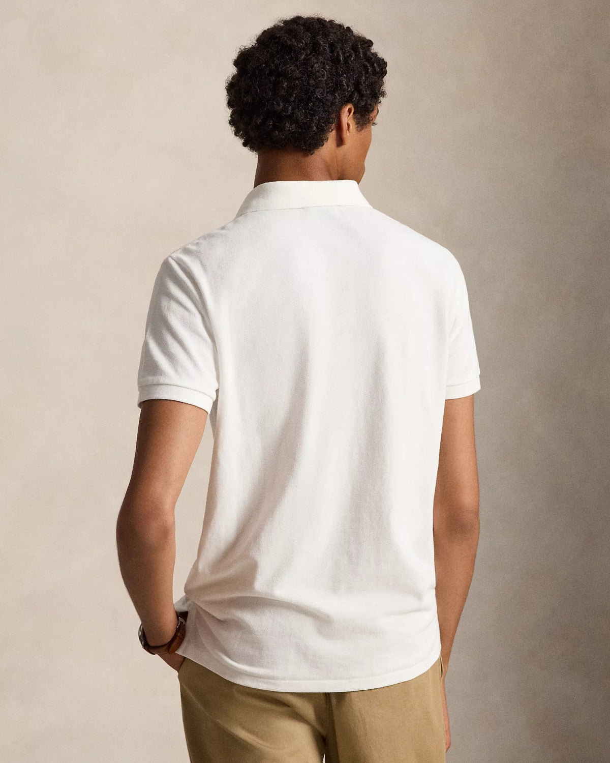 Slim Fit Cotton Mesh Polo — men's polo shirts, styled