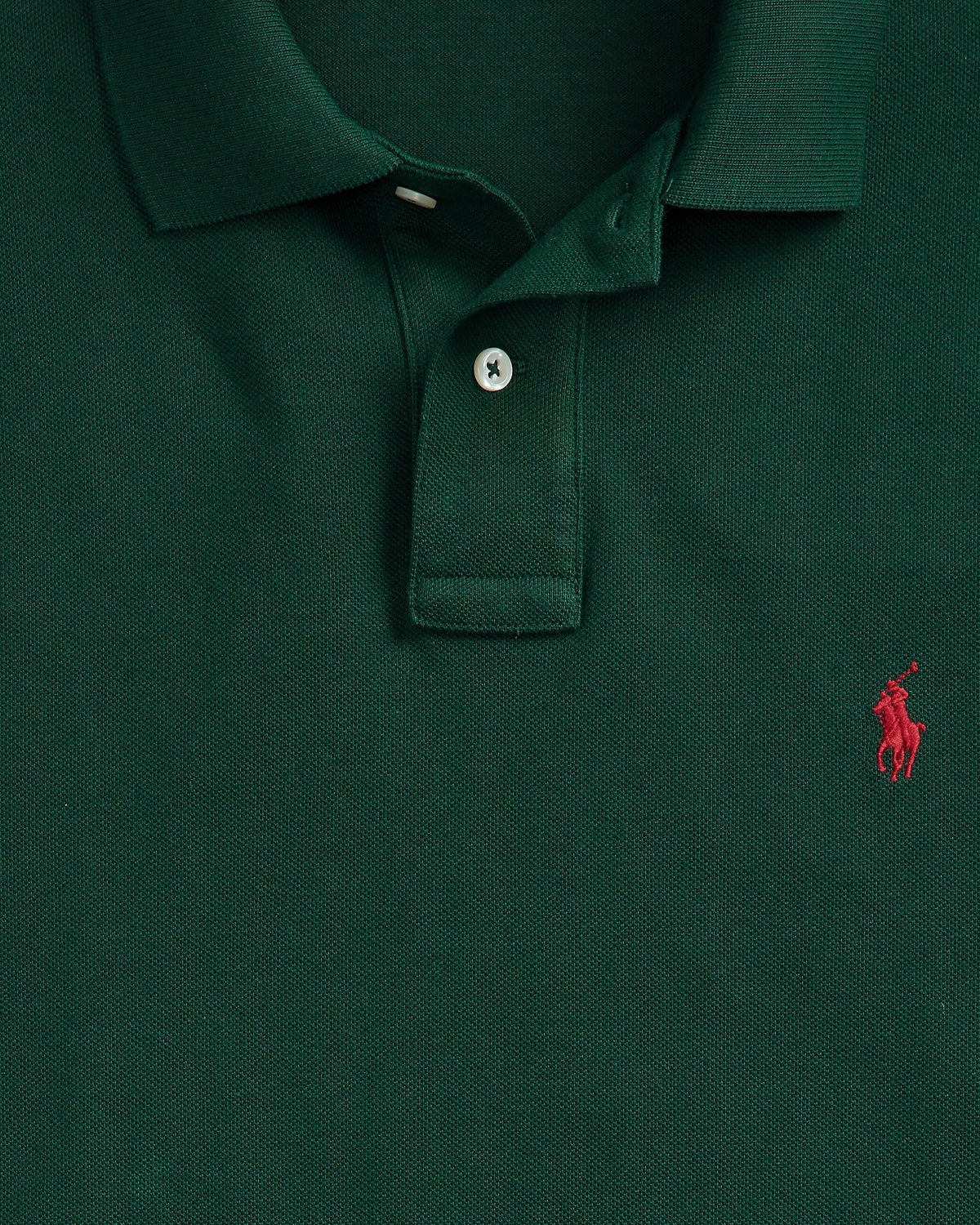 Slim Fit Cotton Mesh Polo — men's polo shirts, alternate view