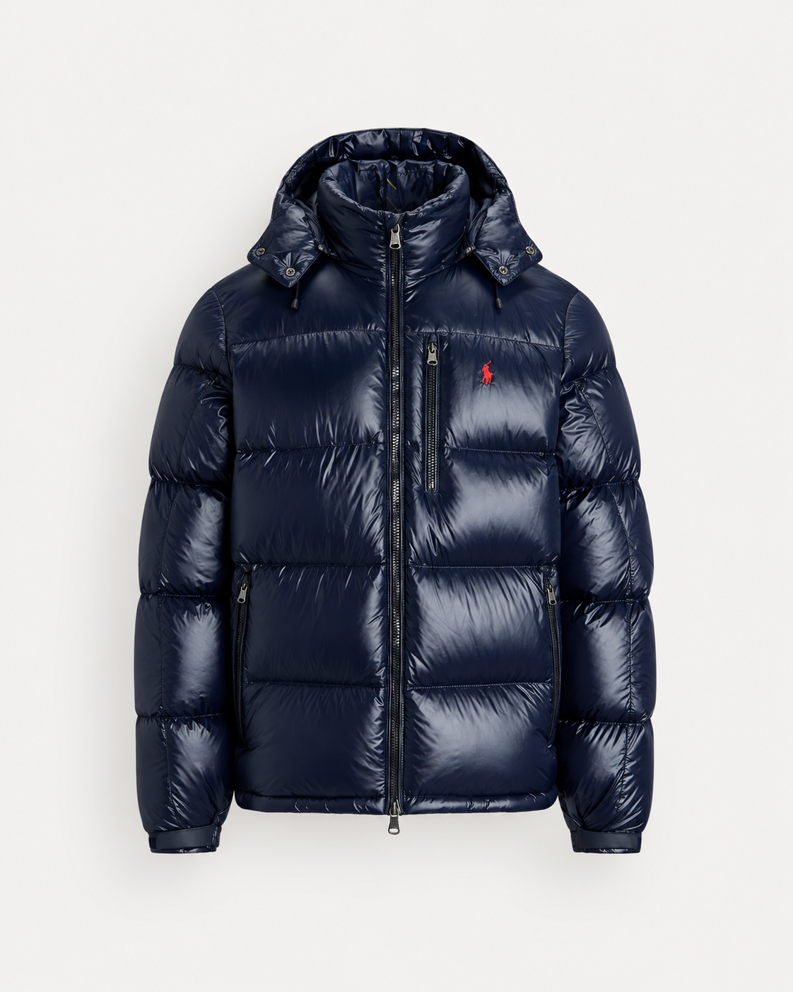 Lacquered-Shell Down Jacket — men's down jackets, styled