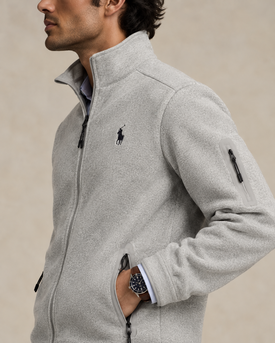 Lightweight Full-Zip Jacket — men's jackets, detail