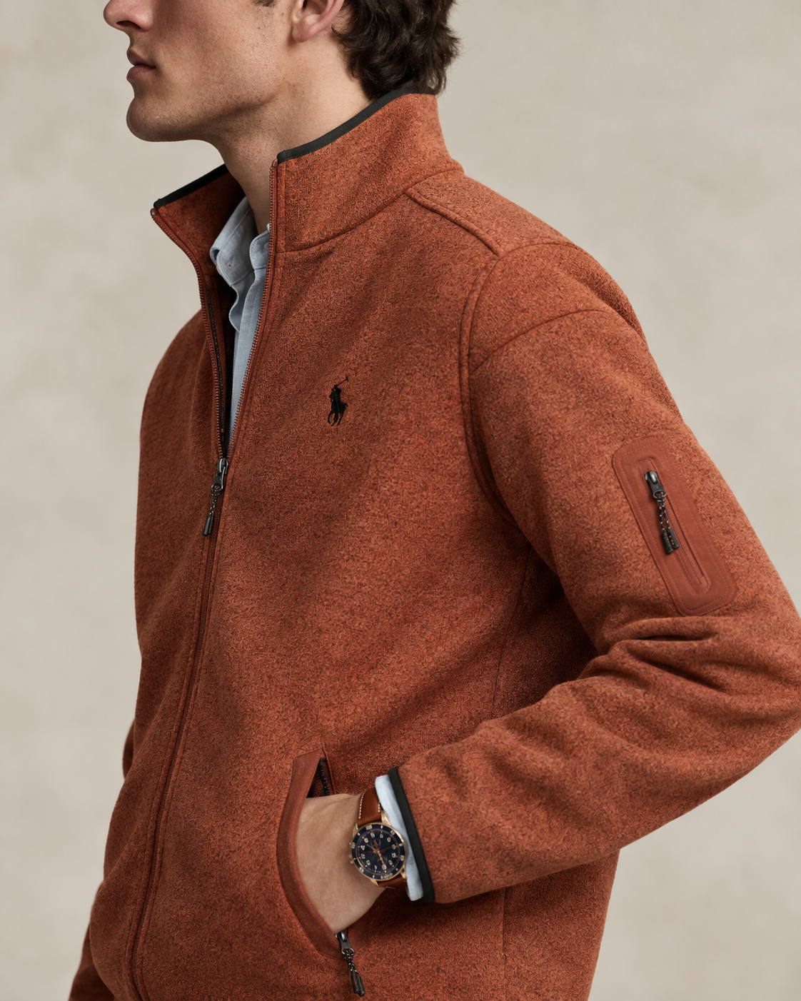 Lightweight Full-Zip Jacket — men's jackets, alternate view