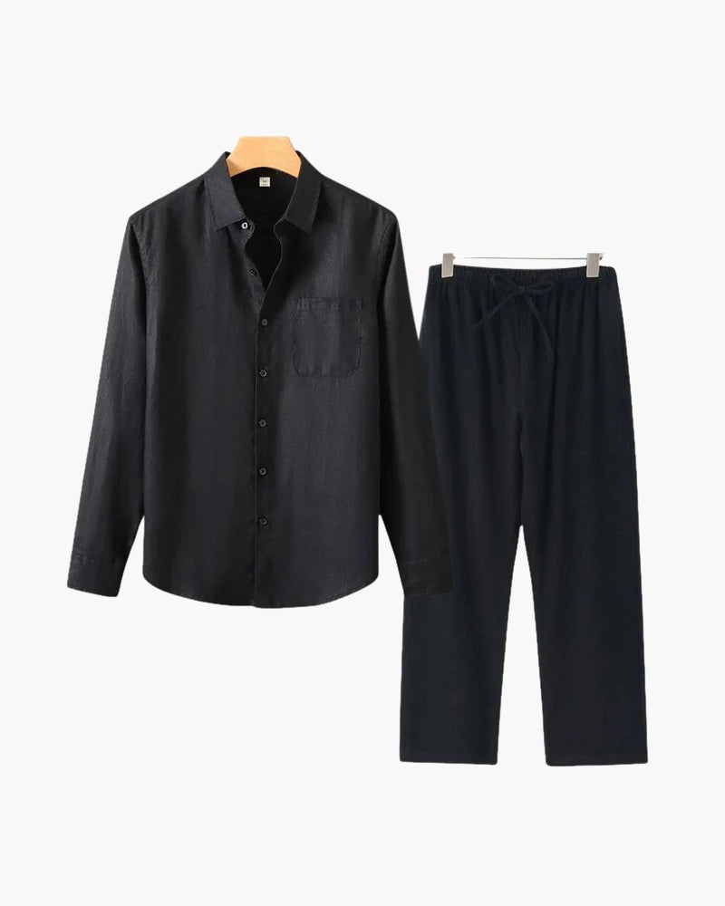 Bordeaux Shirt & Pantalon Set