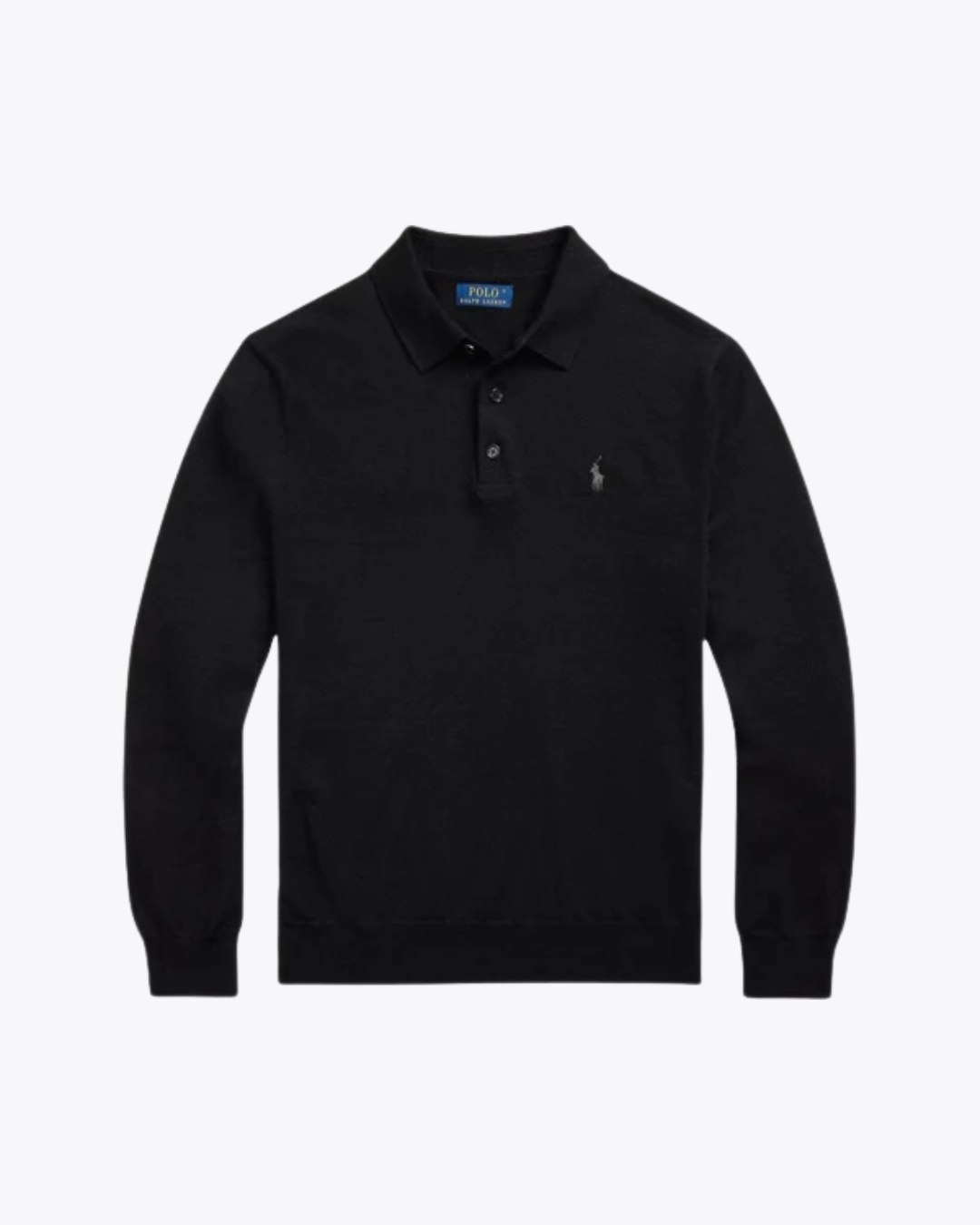 Fine-Gauge Wool Polo-Collar Jumper