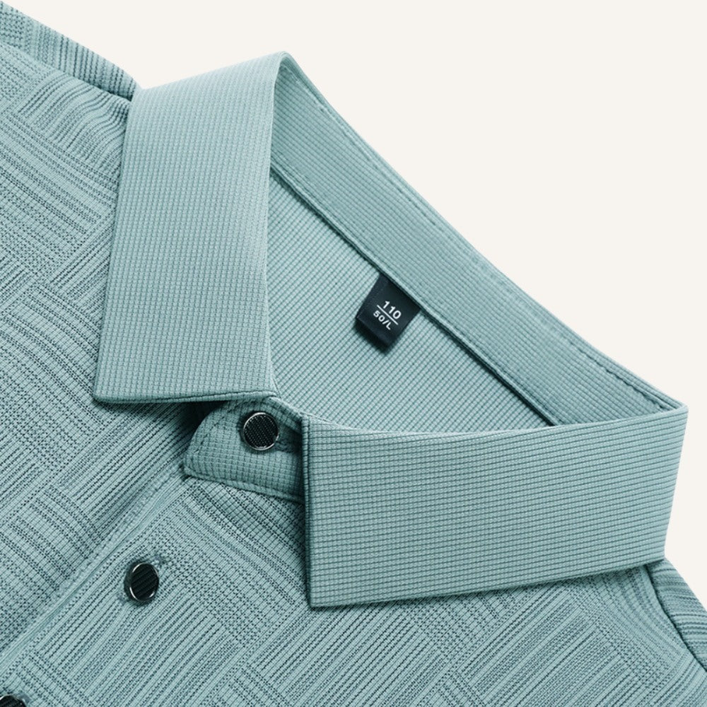 Minimal Polo Shirt Coastal Line