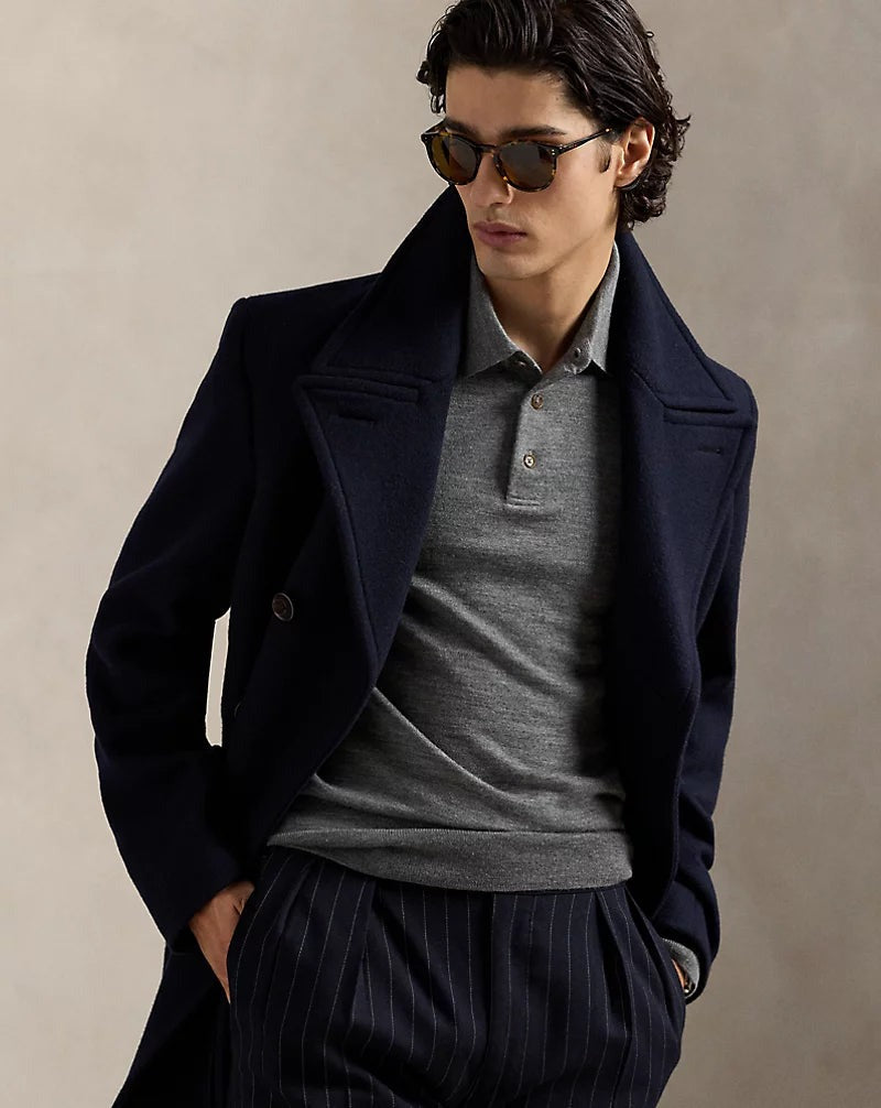 Fine-Gauge Wool Polo-Collar Jumper