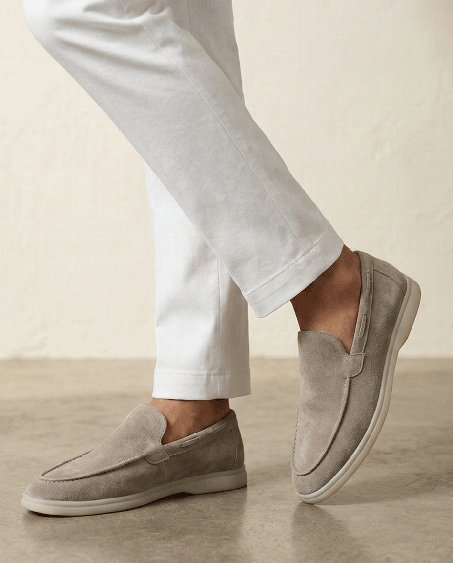 Riviera Suede Loafer Classic Form