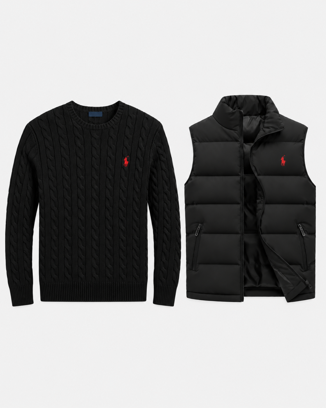 Cable-Knit Cotton Jumper — men's jumpers, flat lay