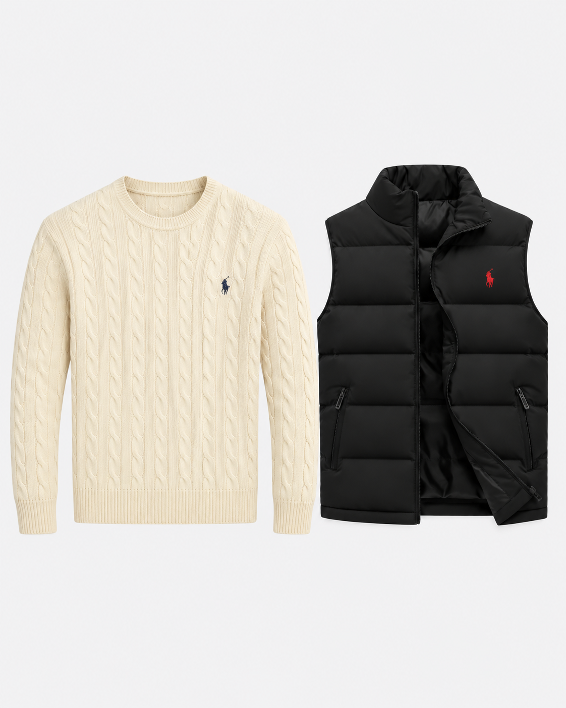 Cable-Knit Cotton Jumper — men's jumpers, flat lay