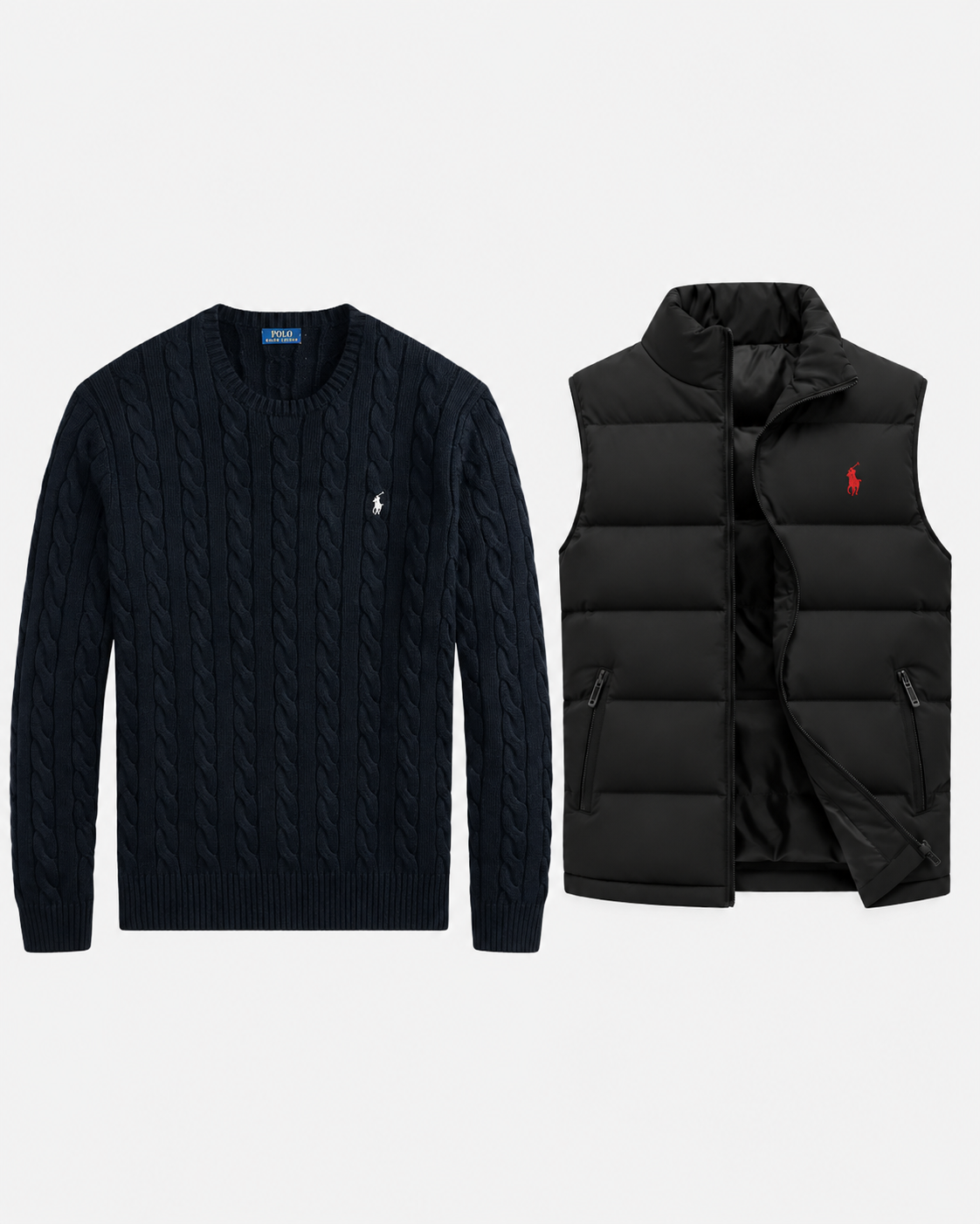 Cable-Knit Cotton Jumper — men's jumpers, flat lay