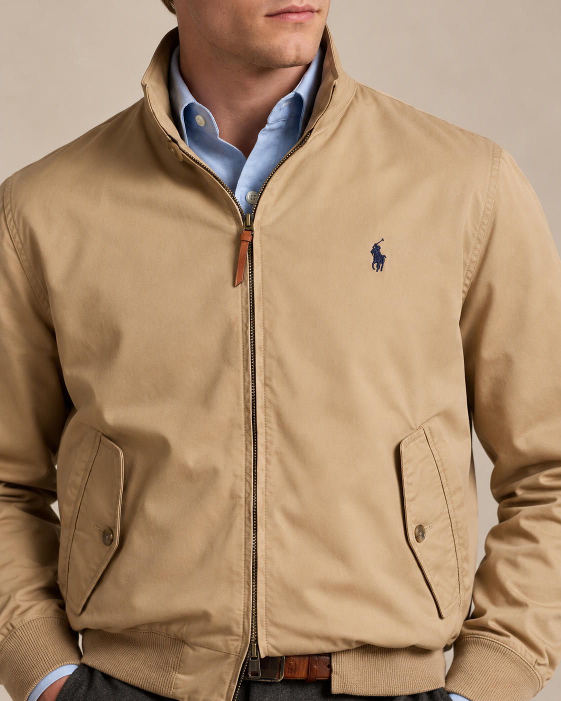 Classic Cotton Harrington Jacket — men's jackets, side view