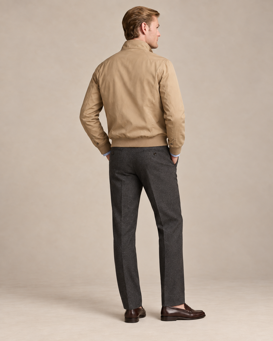 Classic Cotton Harrington Jacket — men's jackets, detail