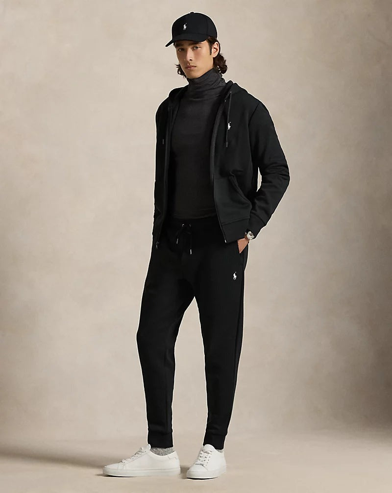 Double-Knit Full-Zip Tracksuit Set — men's tracksuits, back view
