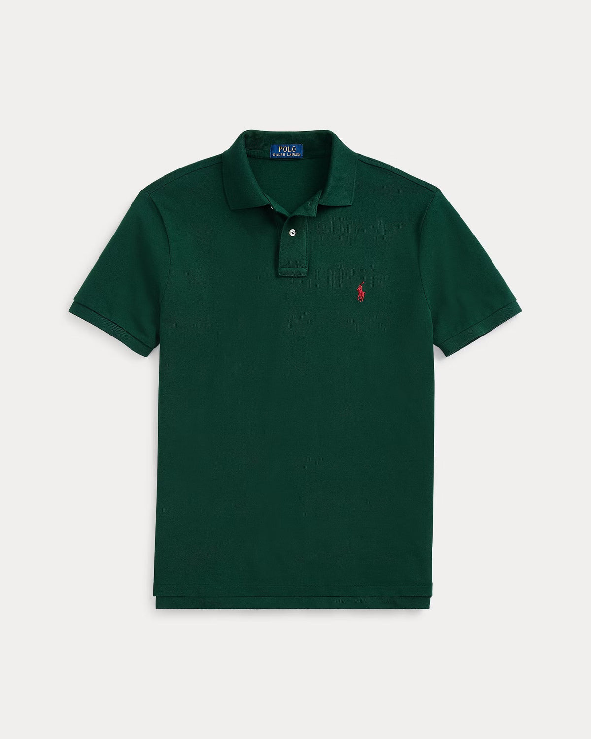 Slim Fit Cotton Mesh Polo — men's polo shirts, detail