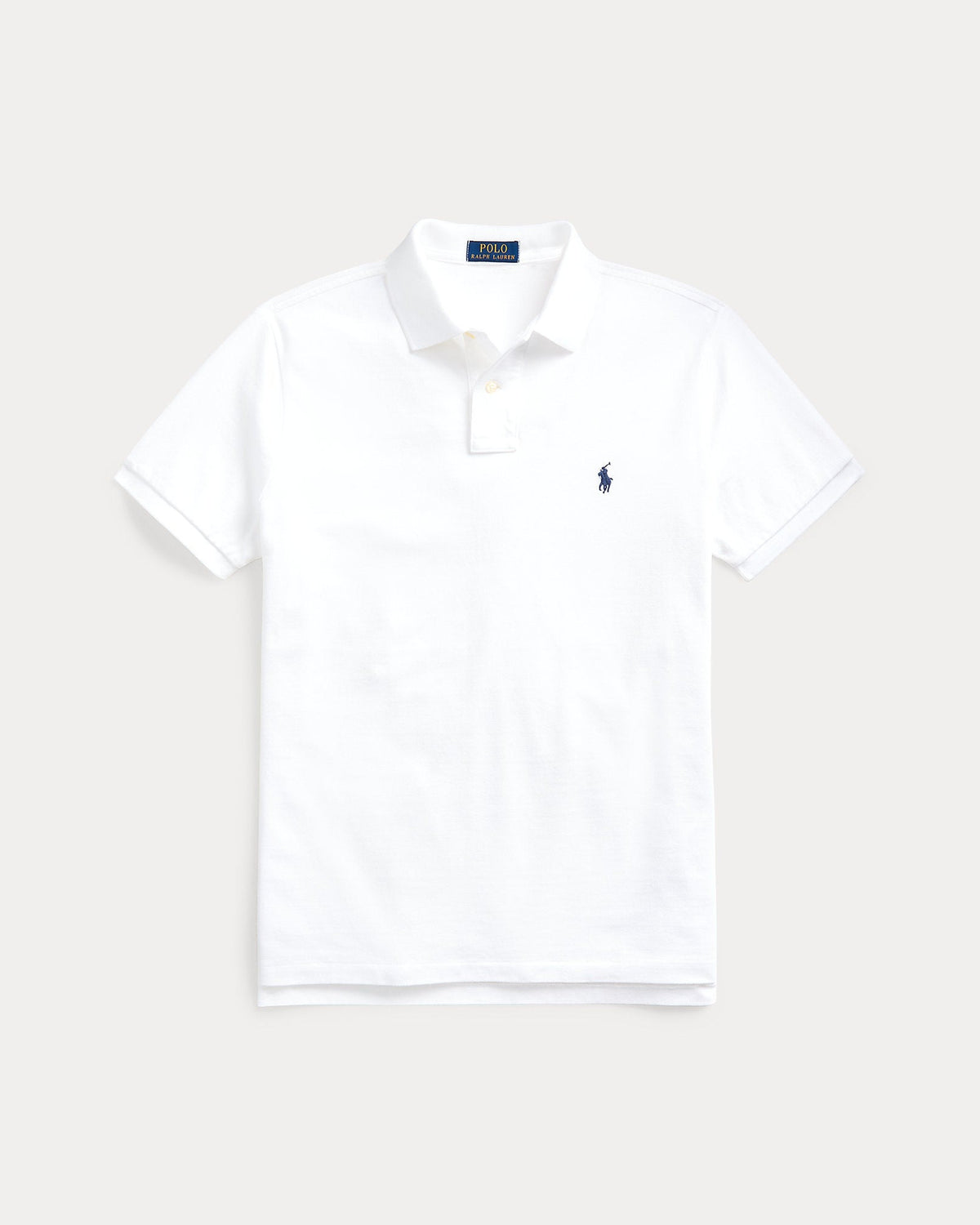 Slim Fit Cotton Mesh Polo — men's polo shirts, side view
